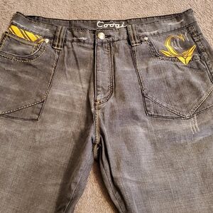 Vintage 90s Y2K Coogi Jeans Sz Width 42 Length 35 Embroidered  Denim Baggy Loose